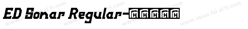 ED Sonar Regular字体转换